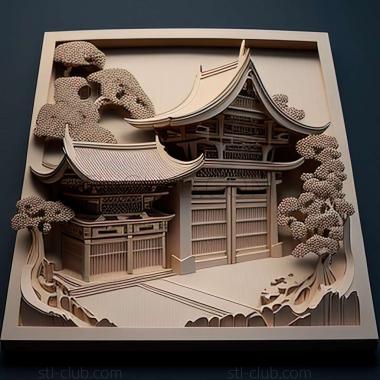 3D model Art of Liof Japanese architects (STL)